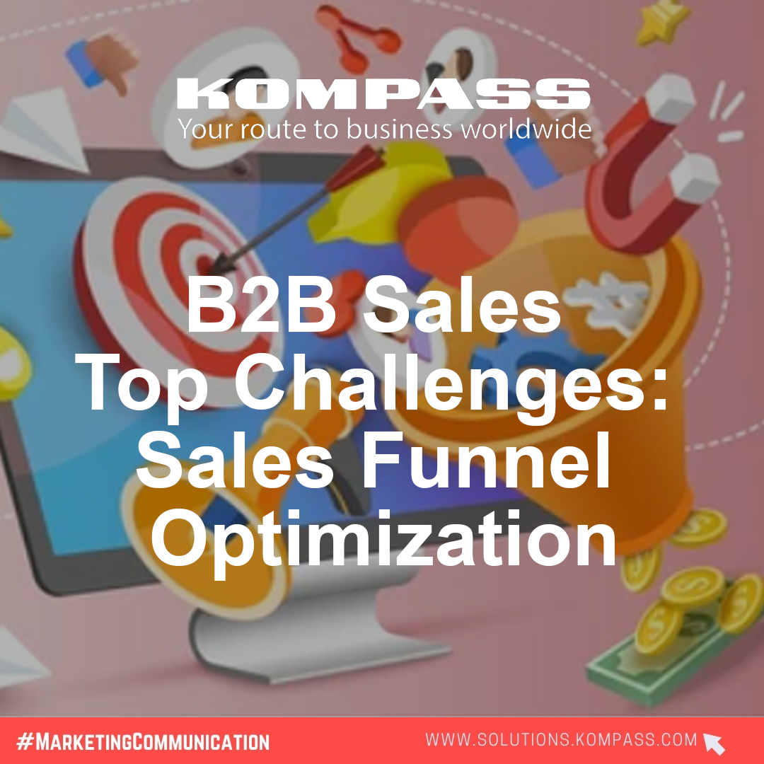 Social media image b2b sales top challenges sales funnel optimization en v1